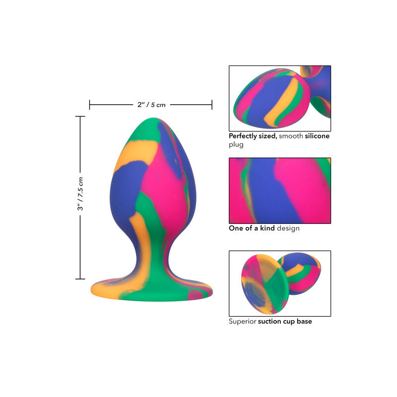 Plug Anal Tie Dye Medium Taille S - CalExotics