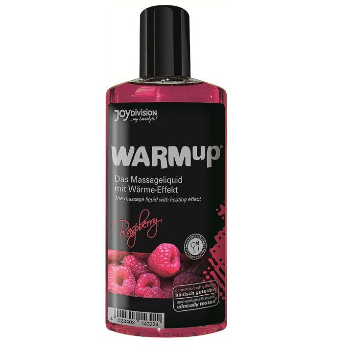 Huile Massage Chauffante WARMup Framboise 150ml - JoyDivision
