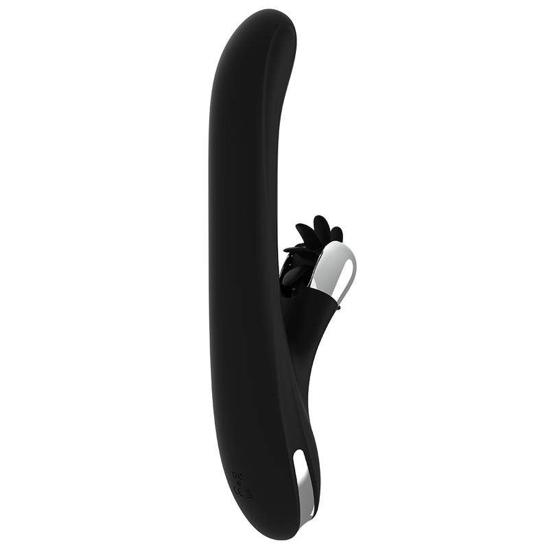 Vibromasseur Rabbit Storm Rotation Vibe - Black & Silver