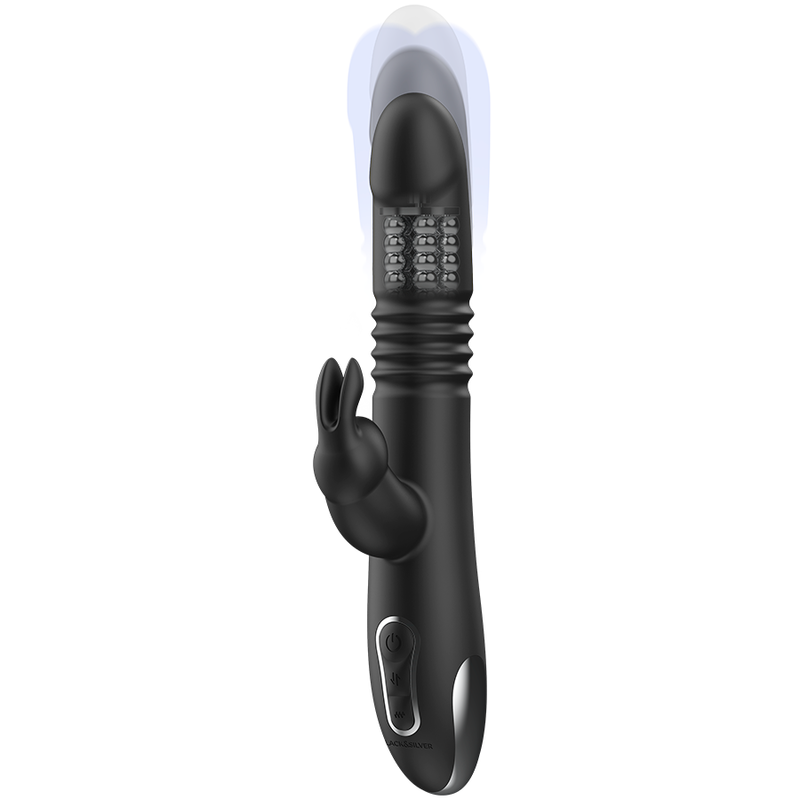 Vibromasseur Rabbit Kenji Stimulant Vibe - Black&Silver