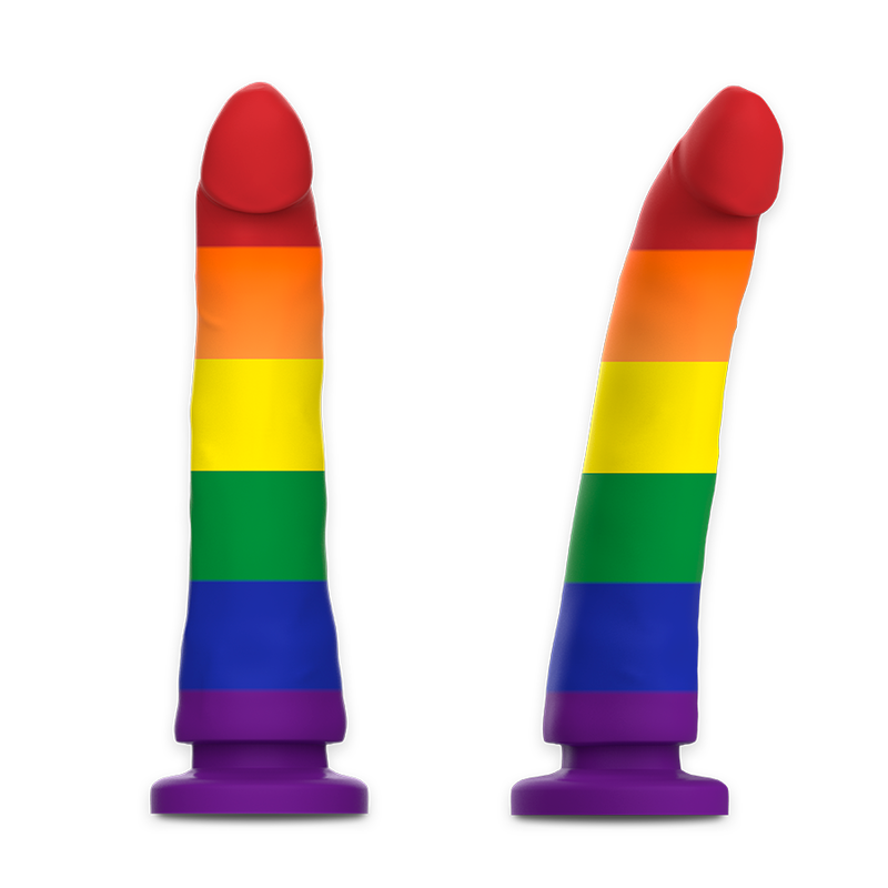 Farbenfroher Fantasy-Dildo Devon Pride M - Mythology