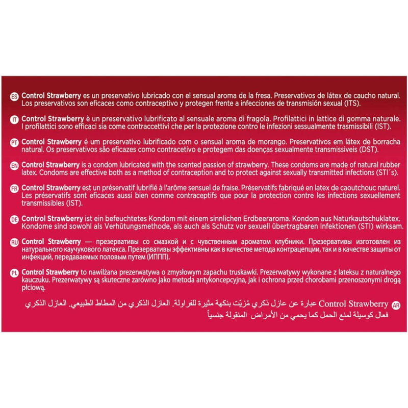 Préservatifs Control Adapta Fraise 144 Unités - Control - CONTROL CONDOMS