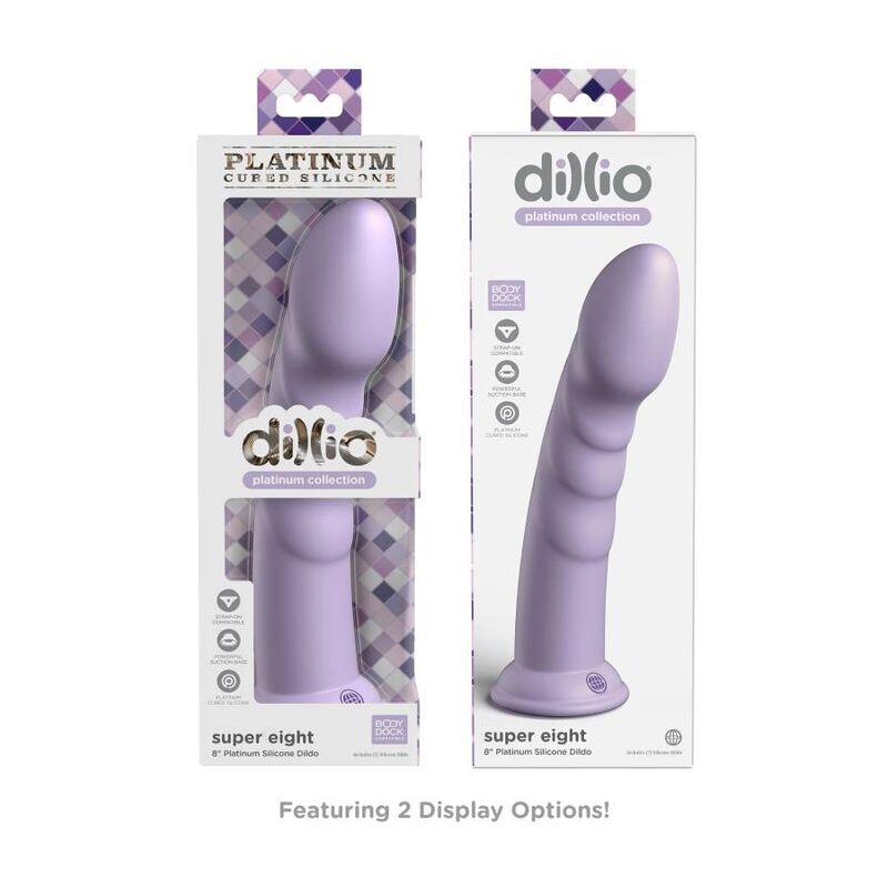 Gode Dillio Super Eight 20,32 cm Violet - Pipedream