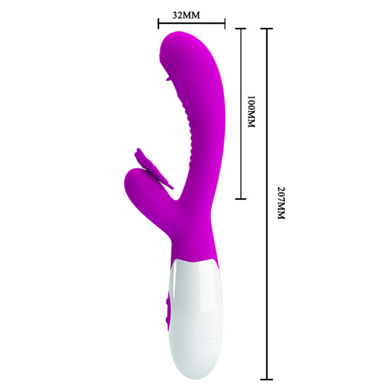 Vibromasseur Rabbit Pretty Love Double Stimulation Lilas