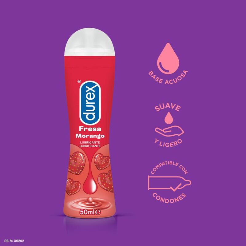 Lubrifiant Aromatisé Play Strawberry Fraise 50ml - Durex