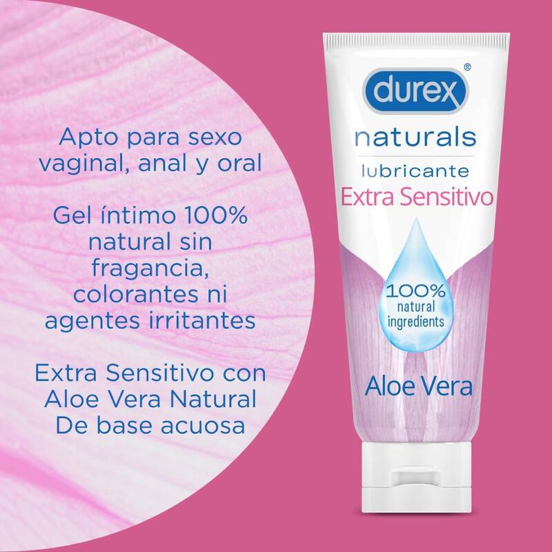 Lubrifiant Gel Naturel Extra Sensitive Aloe Vera 100ml - Durex