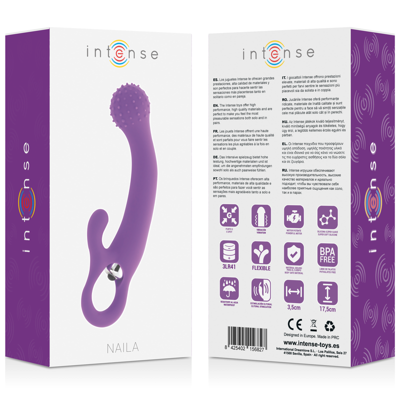 Vibromasseur Rabbit Naila Lilas - Intense