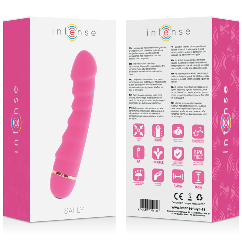 Vibromasseur Sally 20 Vitesses Silicone Rose - Intense