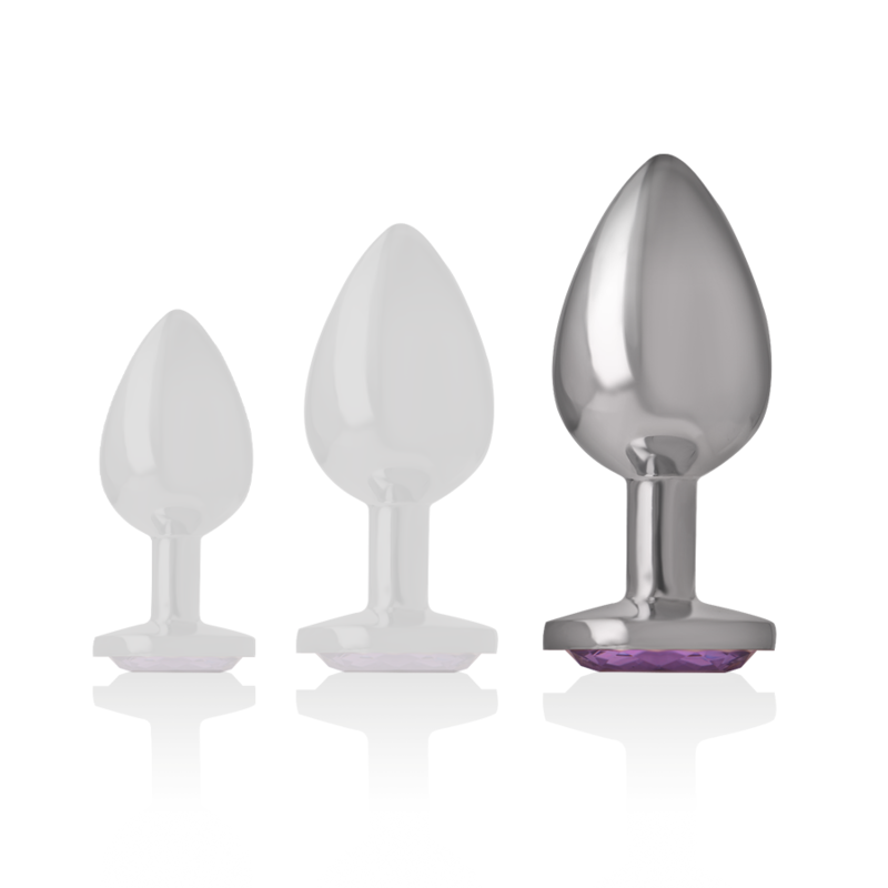 Plug Anal Métal Intense Diamond Jewel Taille L Violet - Intense