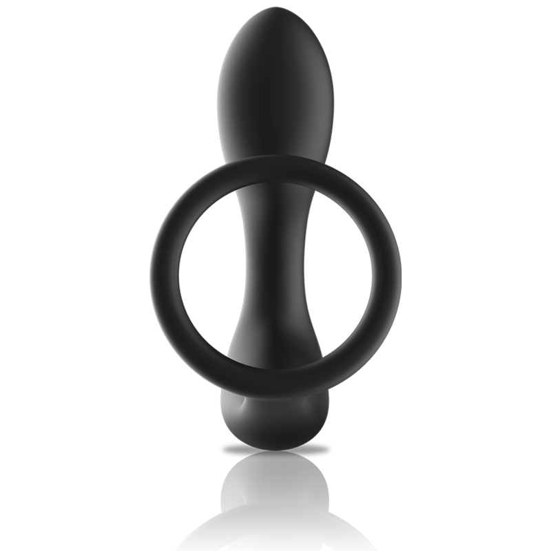 Masseur Anal Vibrant Télécommandé Black&Silver Noir - Black&Silver