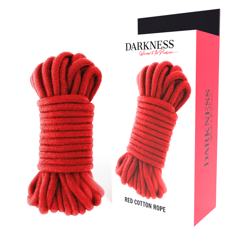 Darkness - Corde Bondage en coton 5m - Rouge
