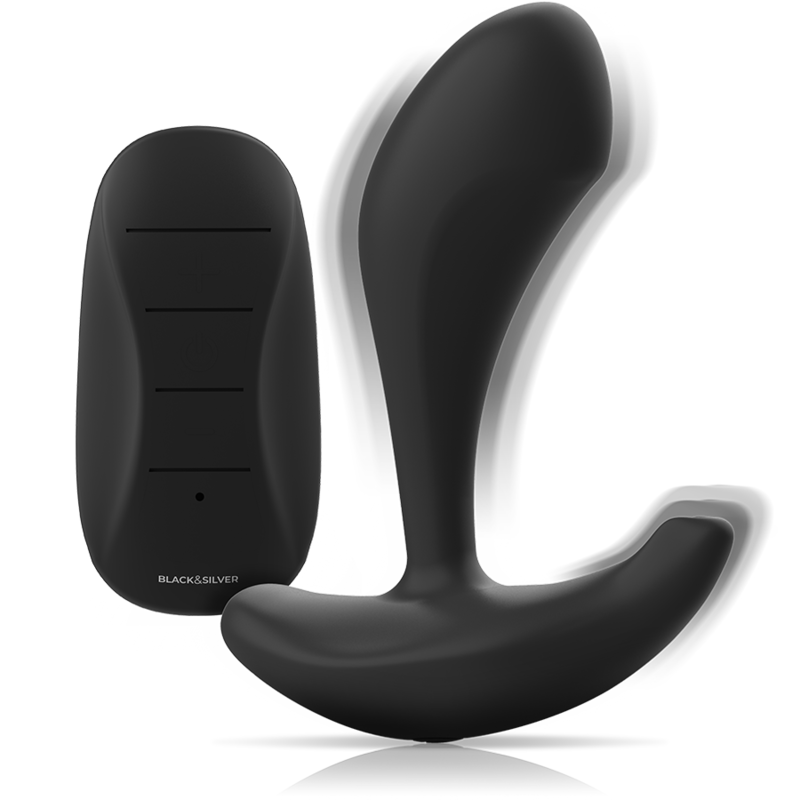 Plug Anal Vibrant Dwayne avec Télécommande - Black&Silver