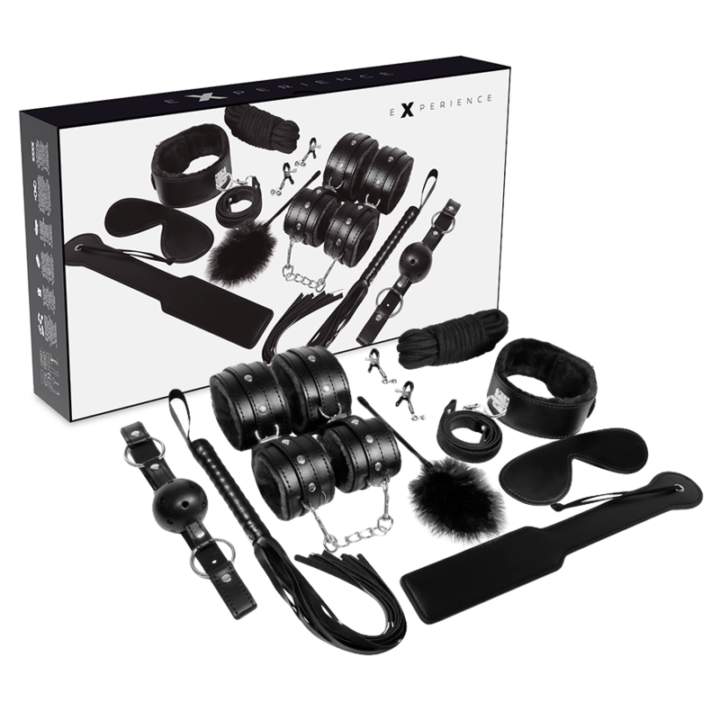 Kit BDSM Experience Série Noire 11 Pièces - Experience