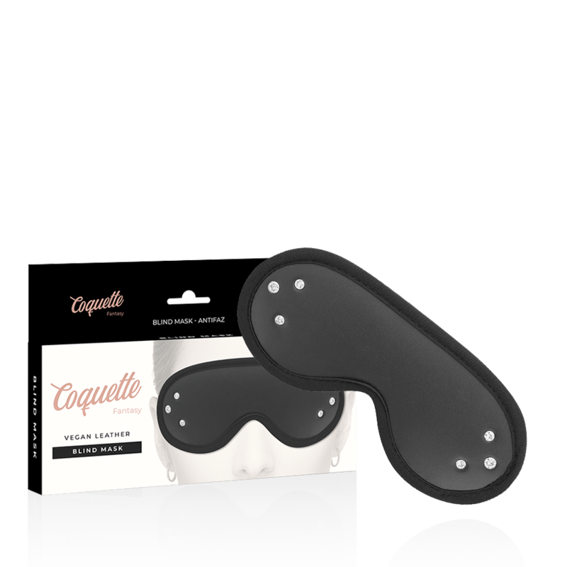 Masque Intégral Chic Desire Bondage Cuir Vegan Noir - Coquette