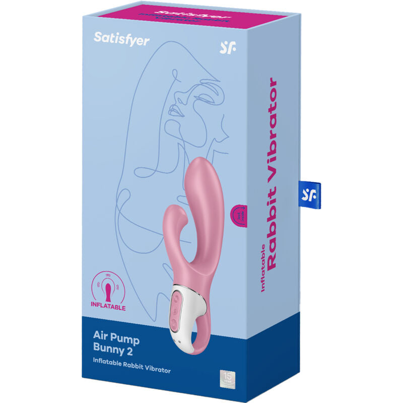 Vibromasseur Gonflable Air Pump Bunny 2 Rose - Satisfyer