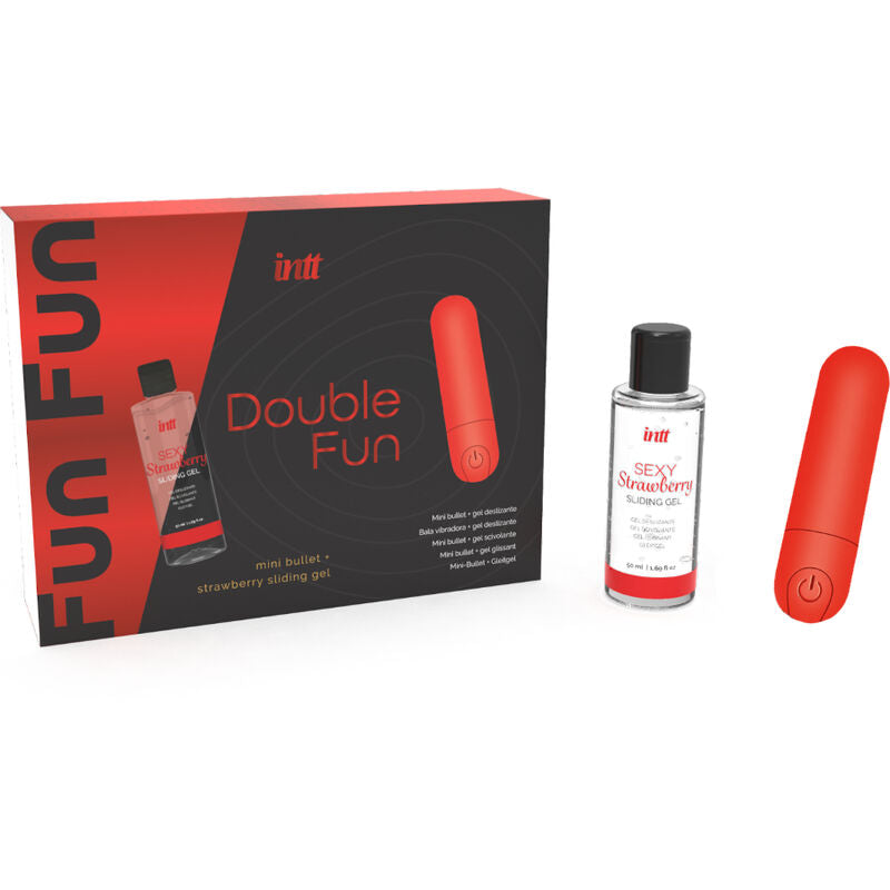 Coffret Stimulateur Double Fun Gel Fraise - Intt