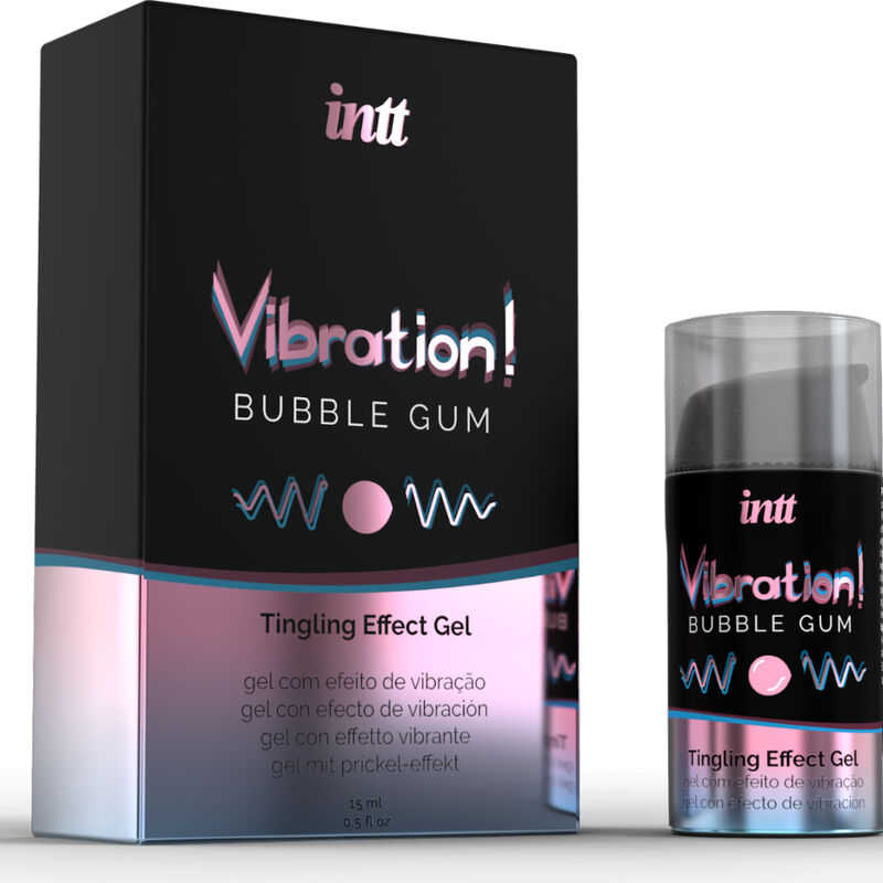 Gel Stimulant Embrassable Vibration Bubble Gum 15ml - Intt