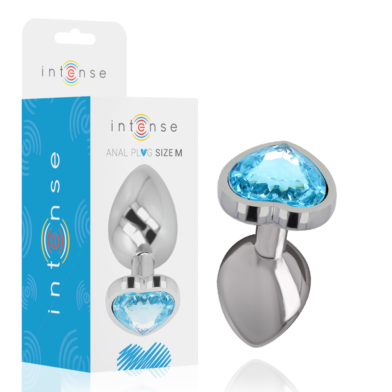 Plug Anal Métal Intense Diamond Jewel Bleu M - Intense