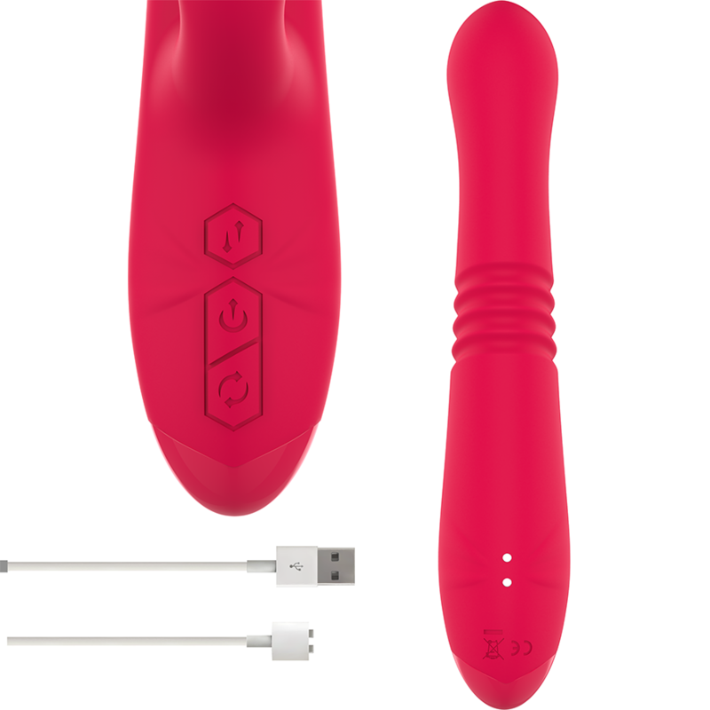 Vibromasseur Multifonction DUA avec Langue Rouge - Intense