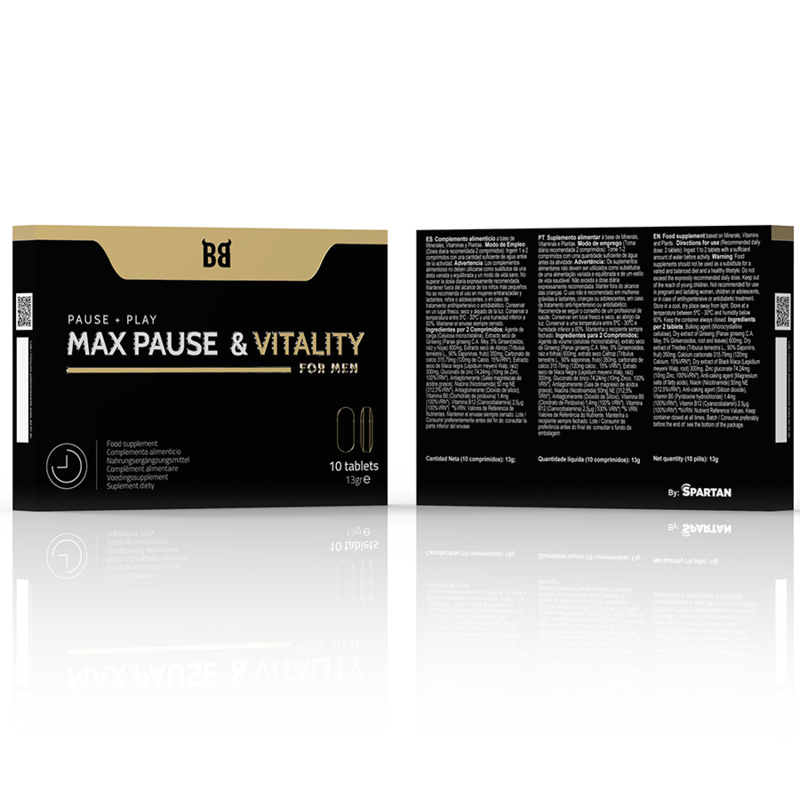 Black bull - retardateur de pause maximale et de vitalité pour hommes 10 gélules