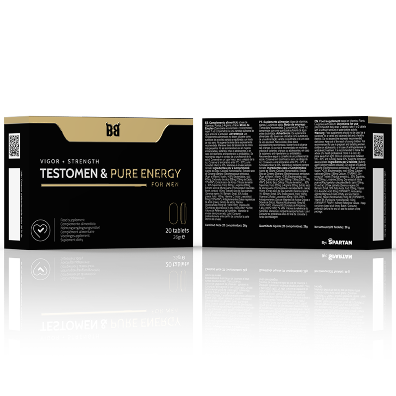 Complément alimentaire Testomen & Pure Energy Enhancer 20 gélules - Black Bull - BLACK BULL