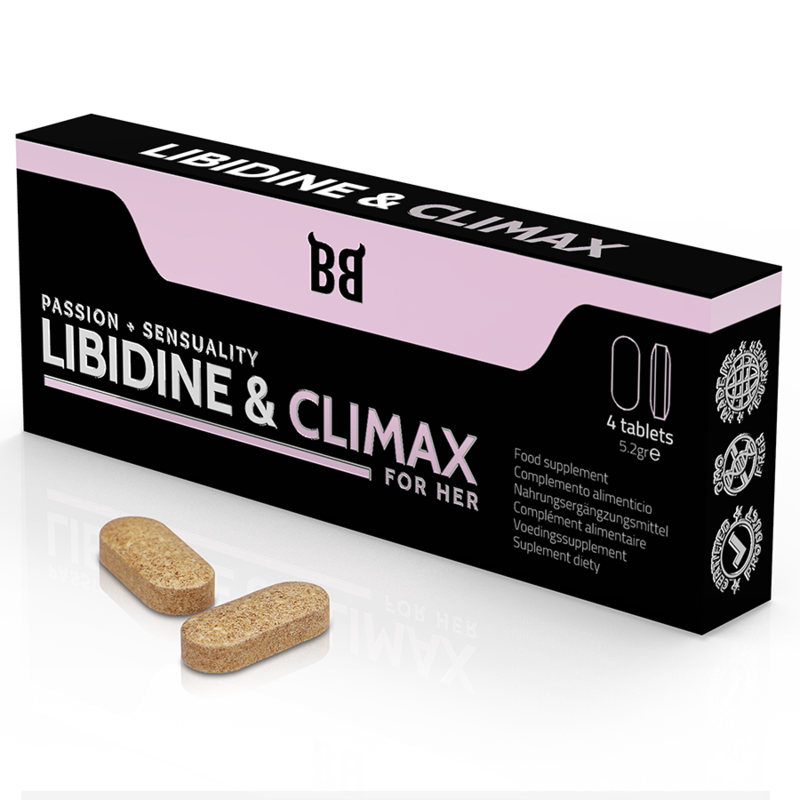 Complément libido Libidine & Climax 4 gélules - Black Bull - BLACK BULL