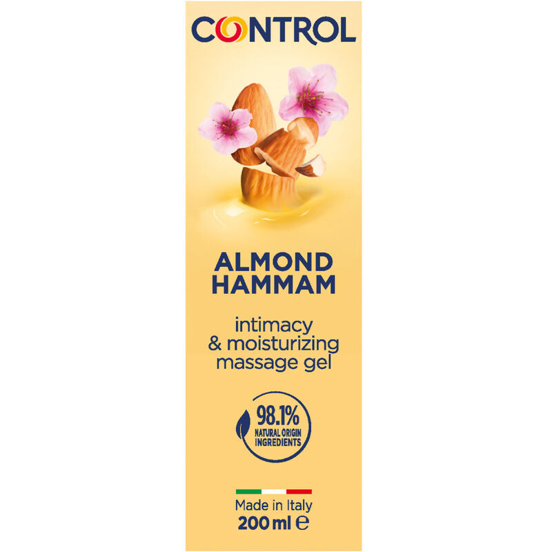Control – Gel 3 en 1 Massage Lubrifiant & Hydratant Lait d’amande – 200 ml