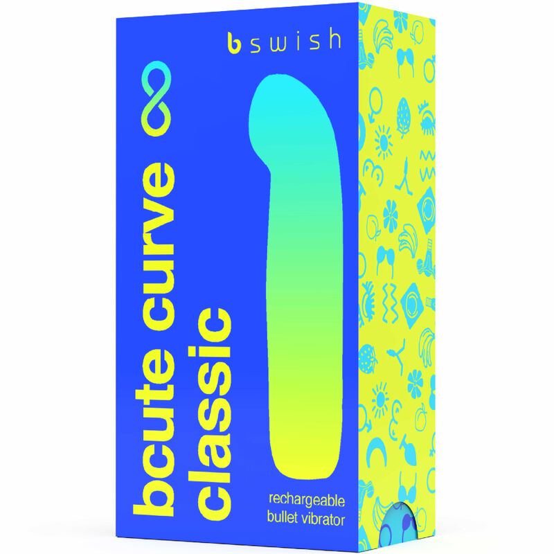 B Swish - Vibromasseur Rechargeable Incurvé Bcute Curve Classic - Bleu