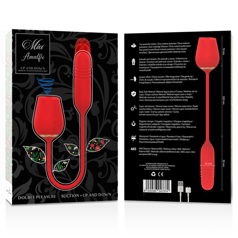 Doppel-Vergnügen Vibrator Mia Amalfi Saugen und Vibration - Mia