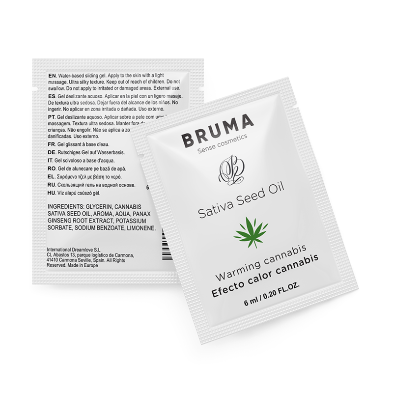 Gel Lubrifiant Réchauffant Cannabis Bruma 6ml - Bruma