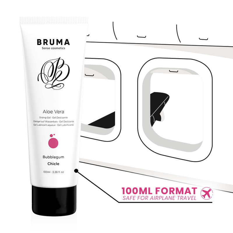 Lubrifiant Gel Glissant Aloe Vera Bubblegum 100ml - Bruma