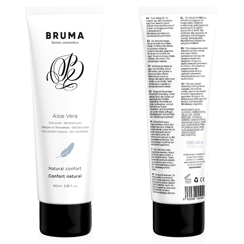 Lubrifiant Gel Glissant Aloe Vera Confort Naturel 100ml - Bruma