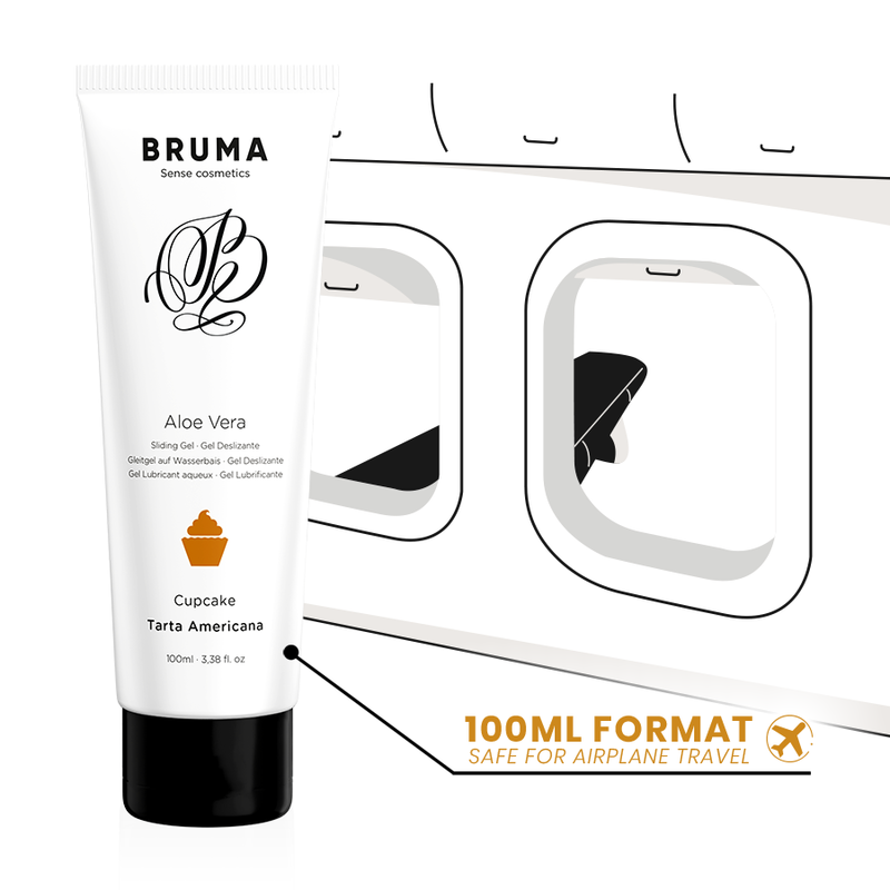 Gel Lubrifiant BRUMA Aloe Vera Saveur Cupcake 100ml - Bruma