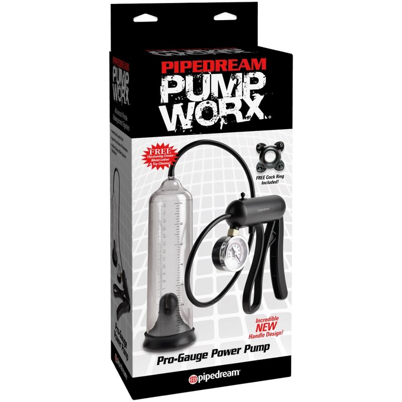 Pompe à Pénis Pro-Gauge Transparente - Pump Worx