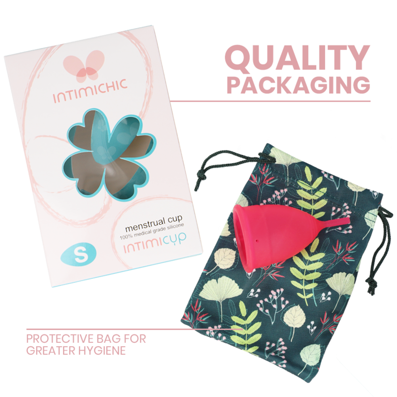 Intimichic Coupe menstruelle en silicone médicale Taille S