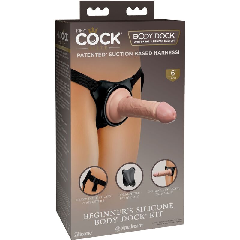 Gode Ceinture King Cock Elite Débutant 15,2 cm - Pipedream