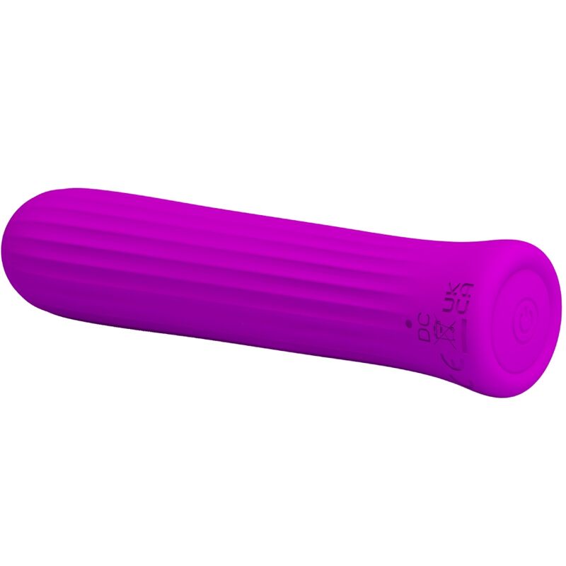 Pretty Love Mini Vibromasseur Blanche avec 12 Modes de Vibrations en Silicone Rose