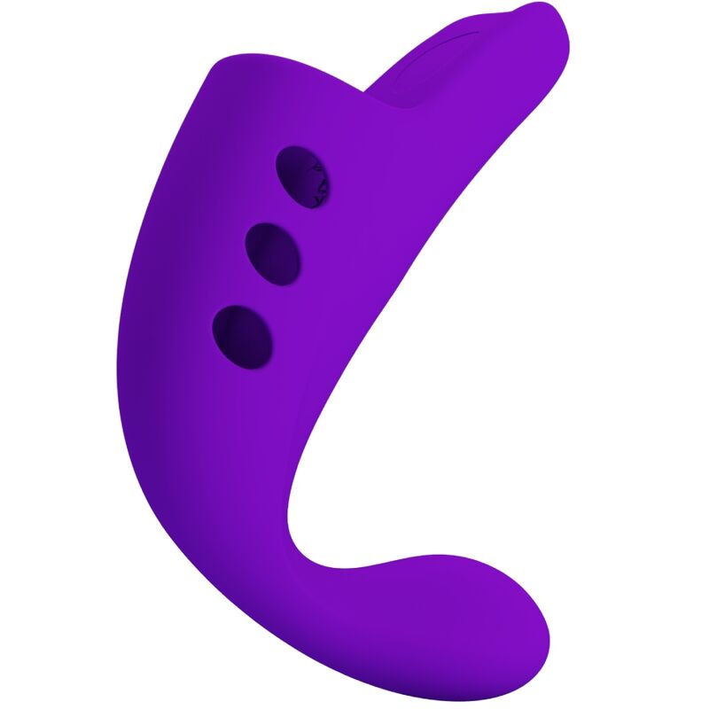 Stimulateur Doigt Vibrant Rechargeable Violet - Pretty Love