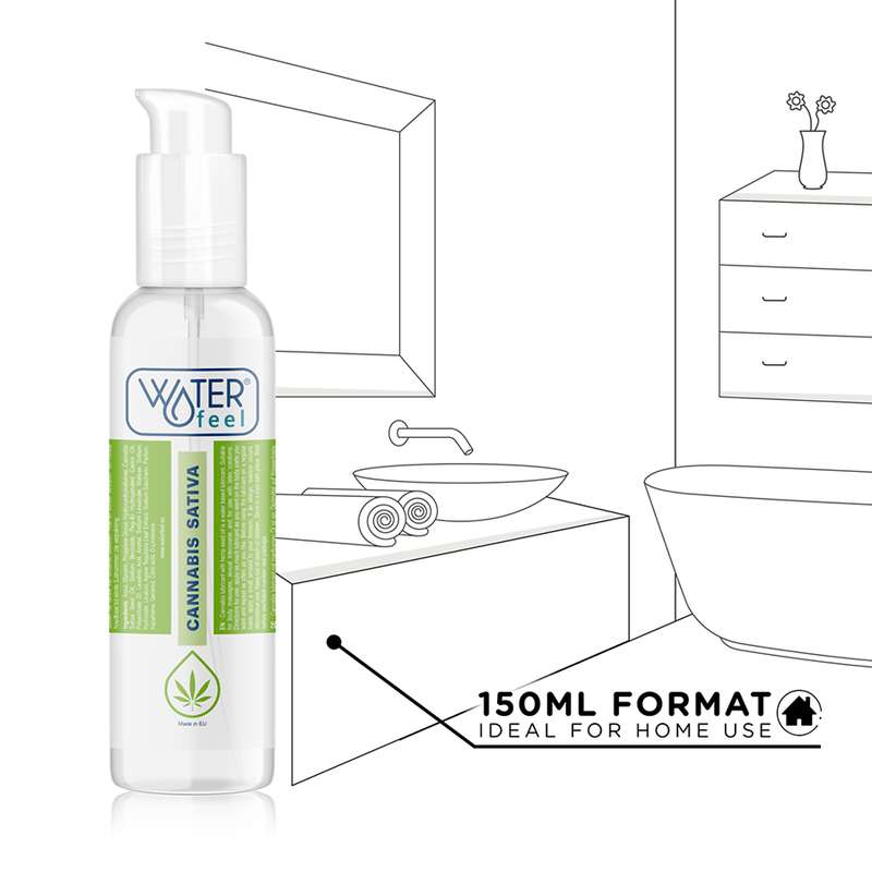 Waterfeel - Lubrifiant à base d’eau arôme cannabis - 150 ml