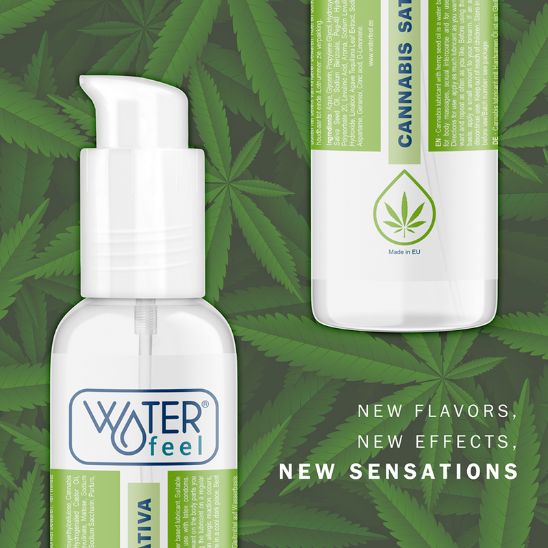 Waterfeel - Lubrifiant à base d’eau arôme cannabis - 150 ml