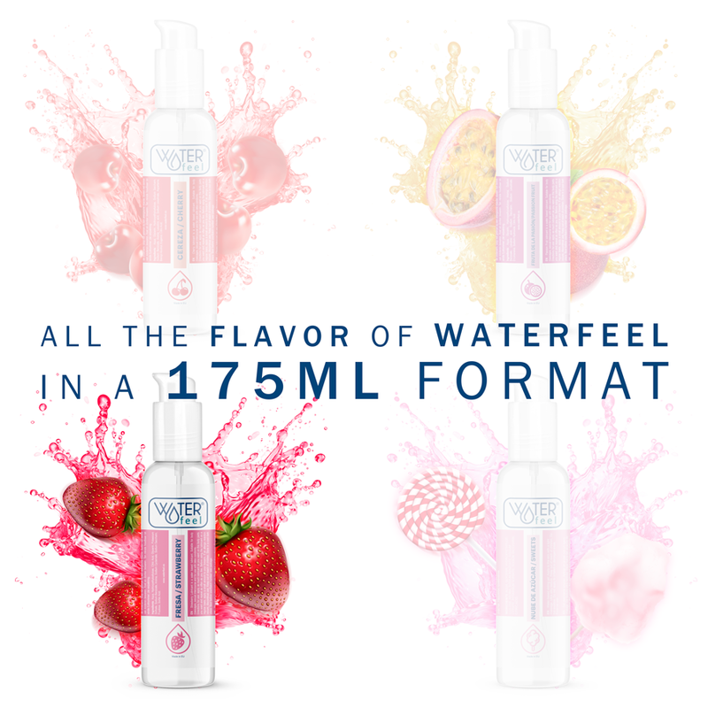 Waterfeel - Lubrifiant Gourmand Saveur Fraise à base d’eau - 175 ml