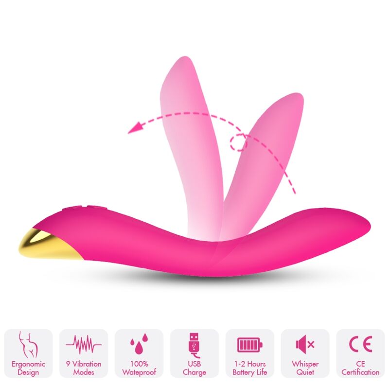 Vibromasseur Flamingo Multiposition Fuchsia - Armony