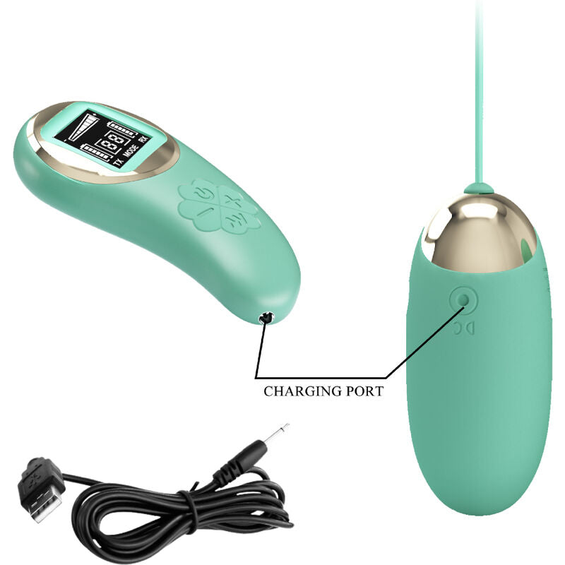 Pretty Love – Mini Oeuf vibrant avec télécommande – Vert