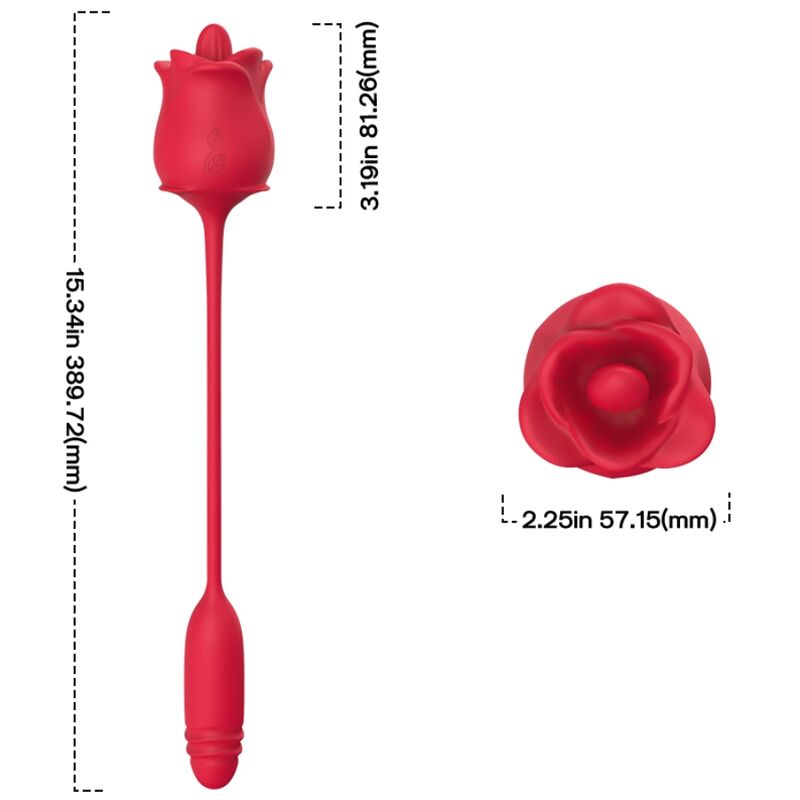 Stimulateur clitoridien Rose & vibrateur Cola rouge - Armony - Armony