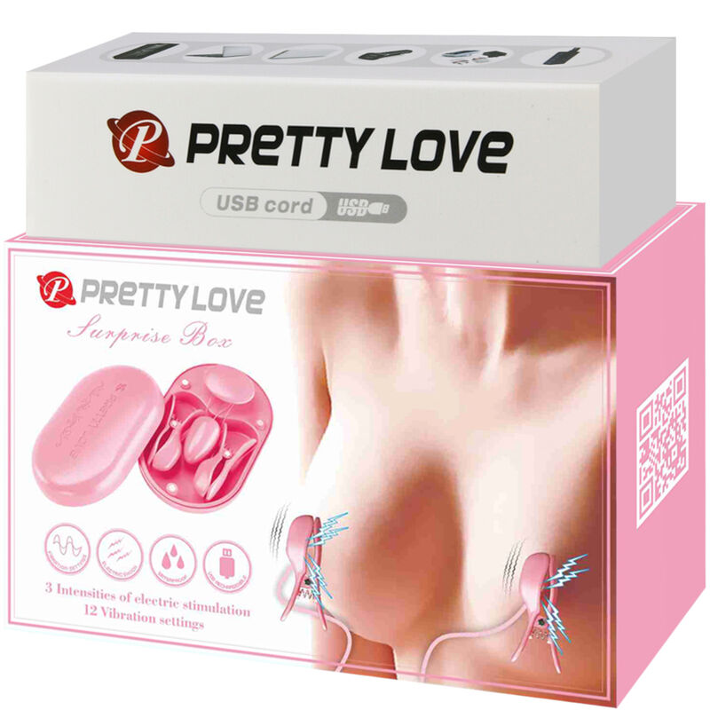 Pinces Électrostimulation Pretty Love Rose - Pretty Love - PRETTY LOVE FLIRTATION