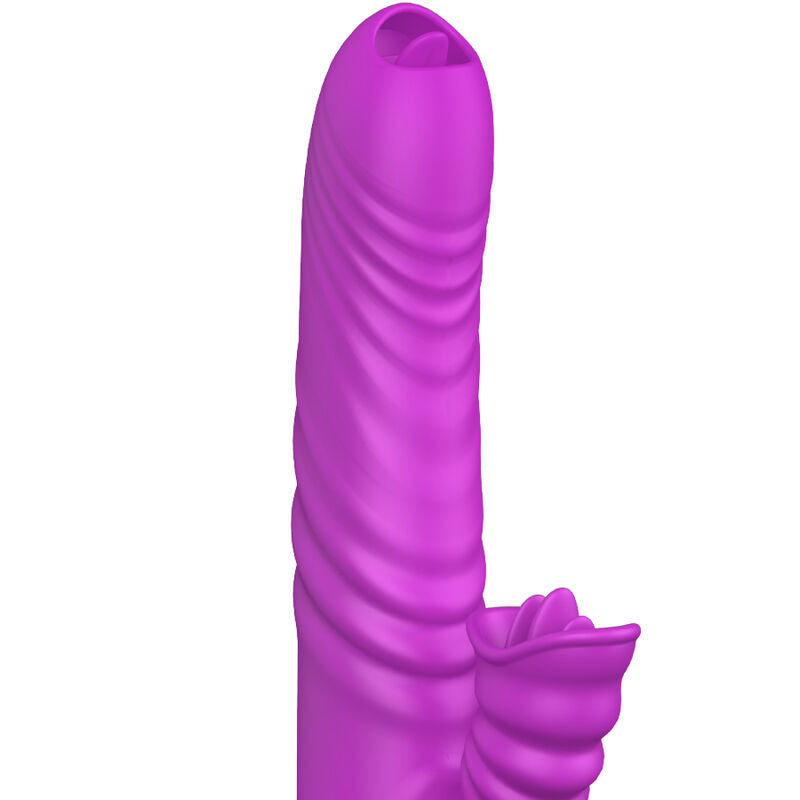 Vibrateur Multifonction Angelia Double Langue Chaleur Violet - Armony - Armony