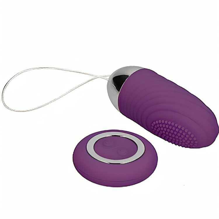 Armony – Œuf vibrant de poche granulé avec USB – Violet