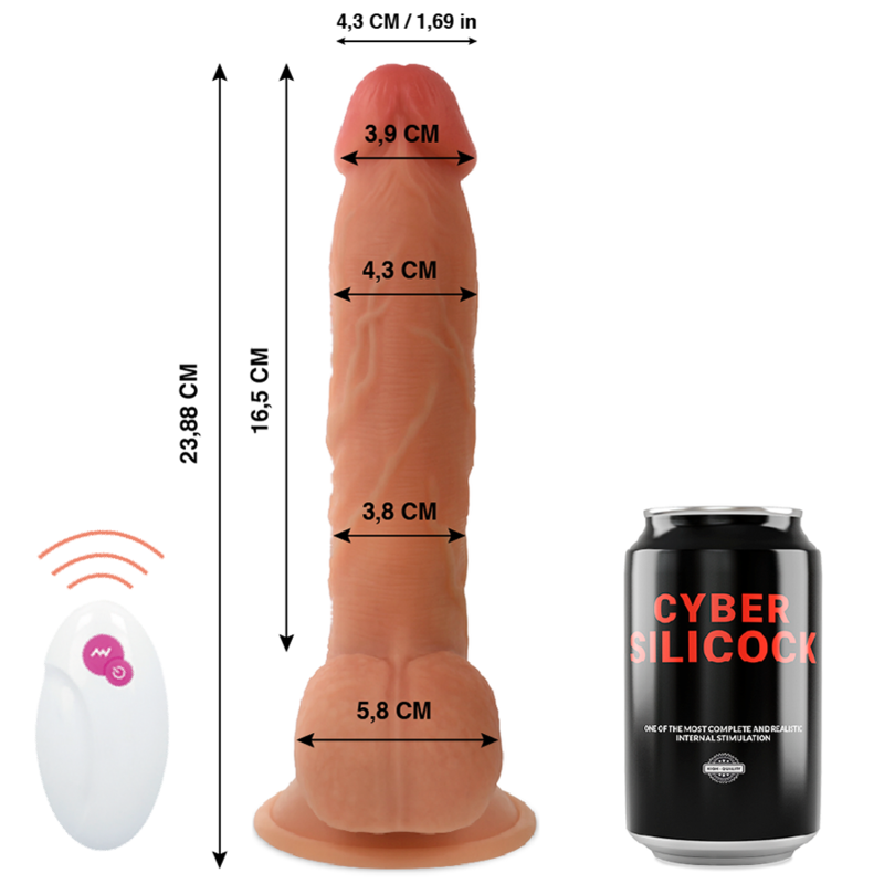 Gode Réaliste Vibrant Cyber Silicock Master Ben 23,88 cm
