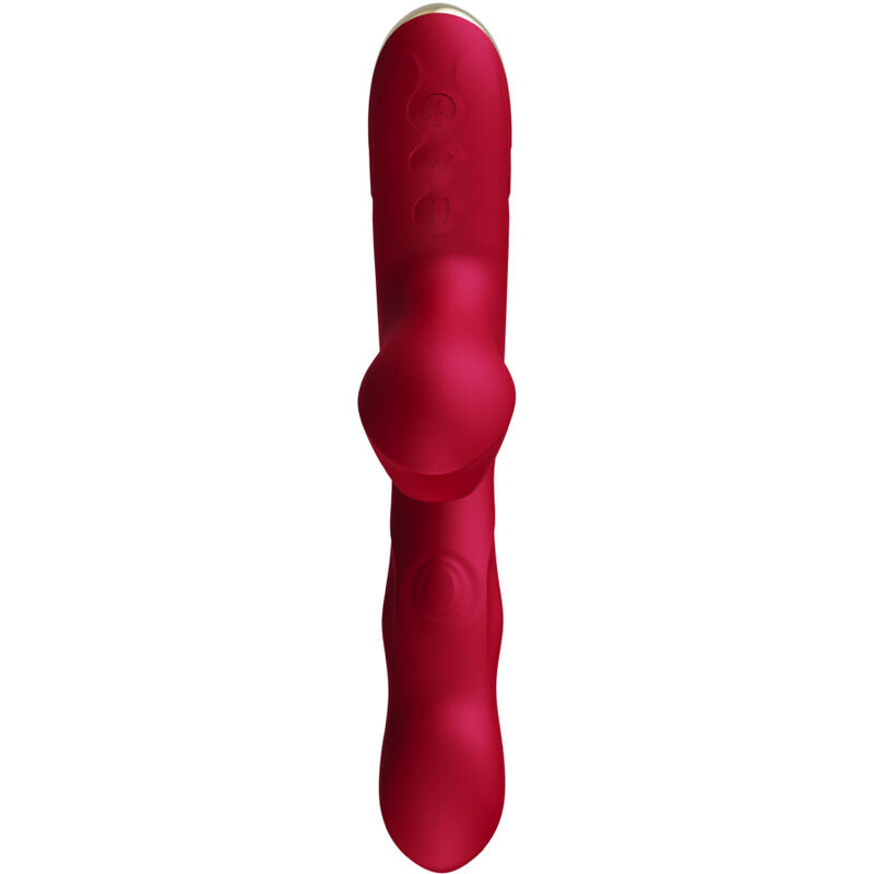 Vibrateur Bump Bordeaux avec Ventouse et Bille Rotative - Armony
