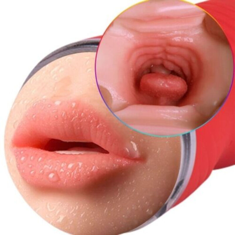 Armony – Masturbateur Réaliste Bouche & Vagin - Rouge